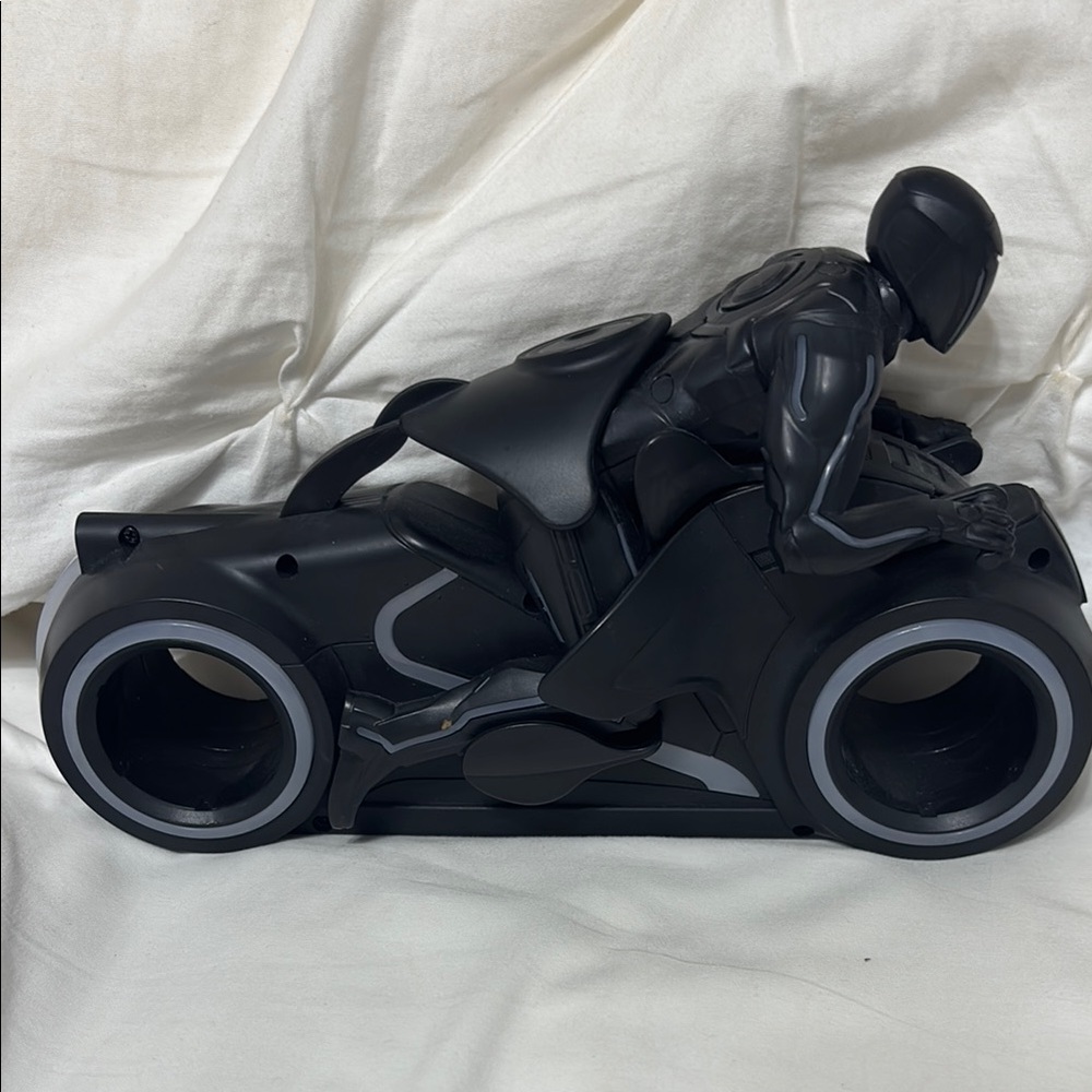 Black and Gray Motorcycle Toy
